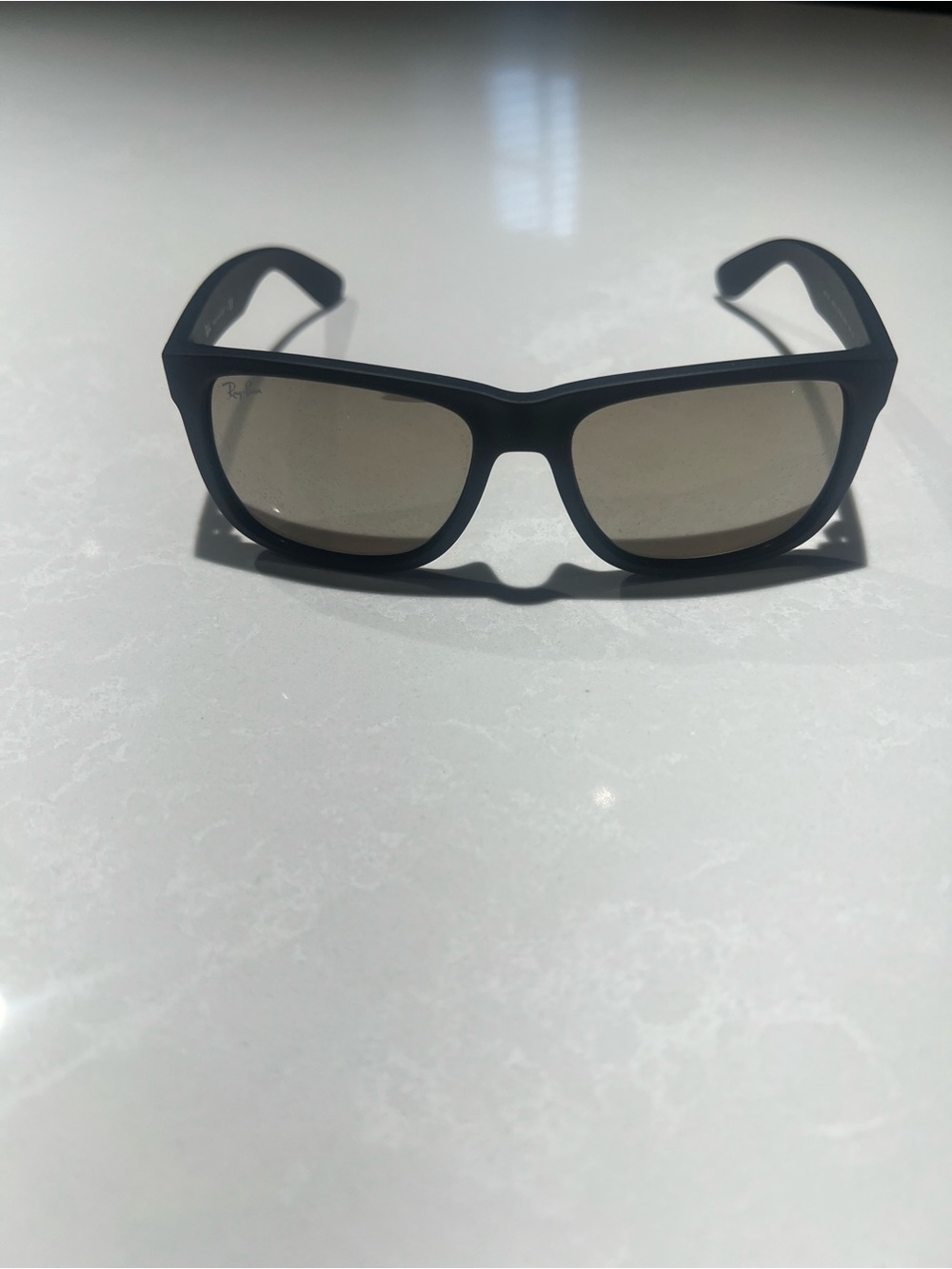 Ray-Ban Black Frame Sunglasses with Brown Lenses